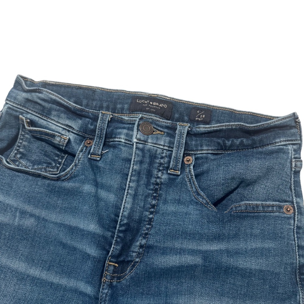 Lucky Brand Bridgette High Rise Skinny Jeans Denim Blue Los Angeles - Picture 6 of 7
